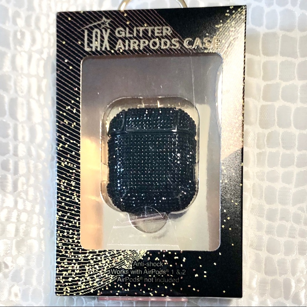NWT LAX Black Glitter AirPods Case - Picture 4 of 4